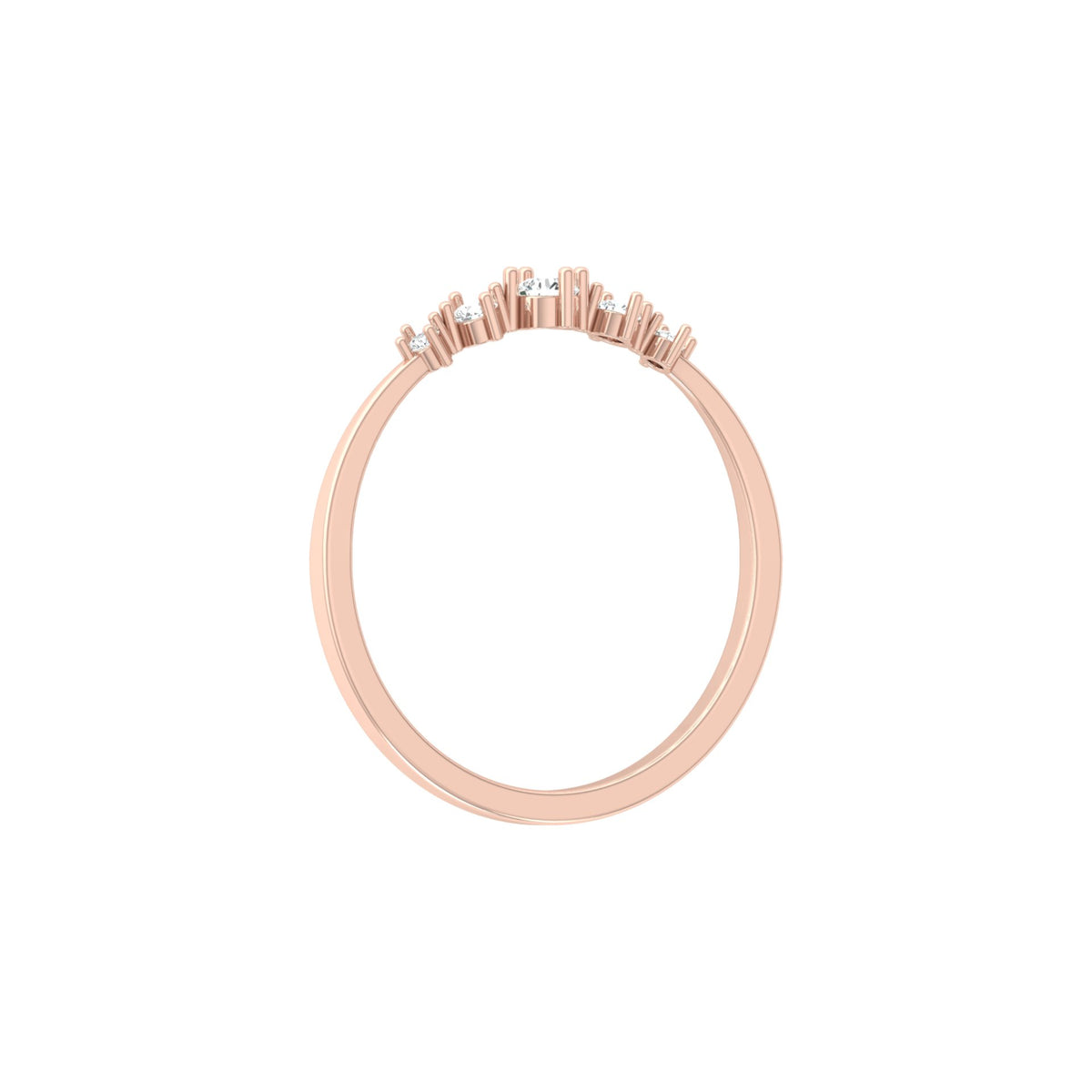 0.12 CT Elegant Round Diamond Band Ring For Her Perfect For Daily Sparkle - HIGHCARAT DIAMONDS