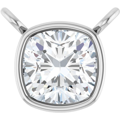 14K Yellow 5/8 CT Lab-Grown Diamond Necklace Center