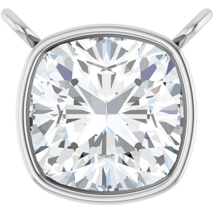 14K Yellow 5/8 CT Lab-Grown Diamond Necklace Center