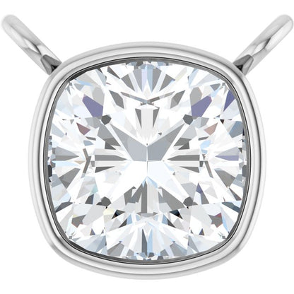 14K Yellow 5/8 CT Lab-Grown Diamond Necklace Center