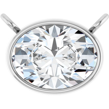 14K Yellow 1/4 CT Lab-Grown Diamond Necklace Center