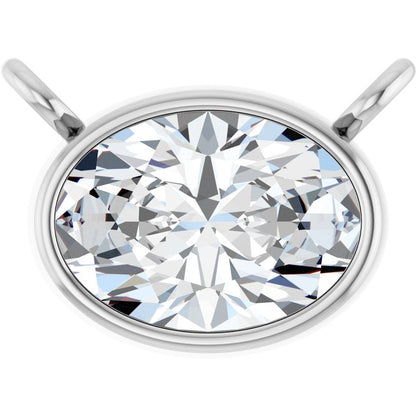 14K Yellow 1/4 CT Lab-Grown Diamond Necklace Center