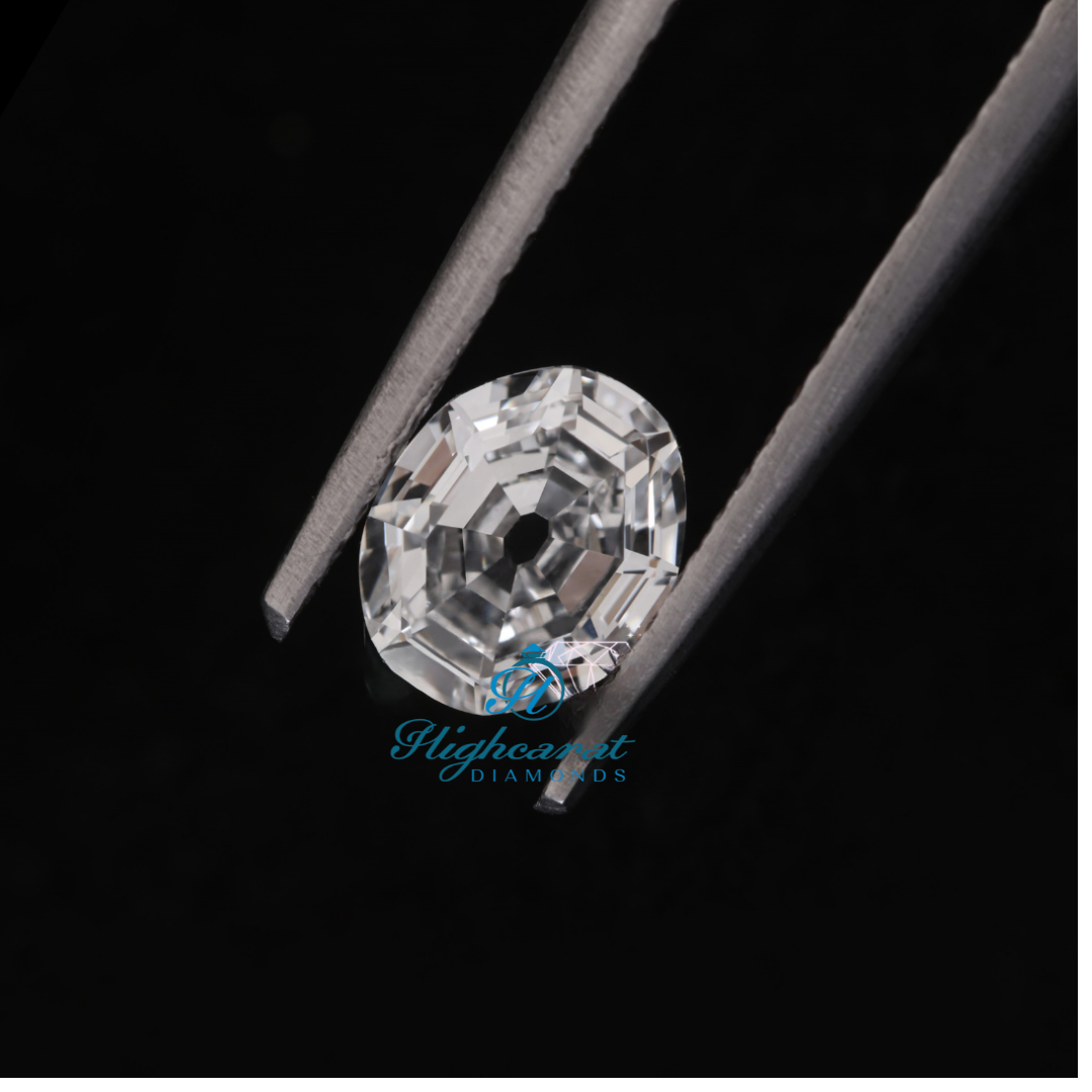 Alphabet O Shape Antique Diamond Unique White Colorless Lab Grown Delicate Vintage Diamond Use For Pendant