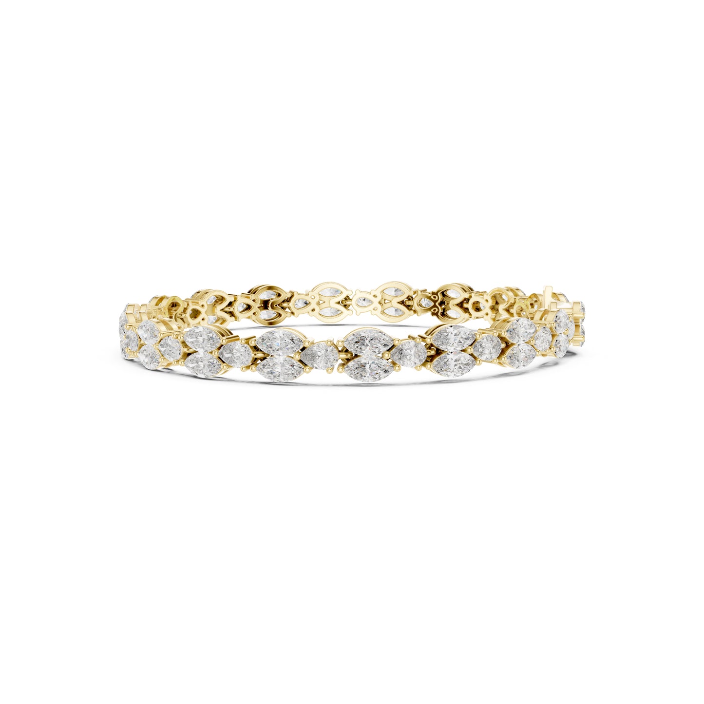 Round Cut High Quality Diamond Antique Delicate Three Stone Sparkling Bridesmaid Tennis Bracelet Gift For Her - HIGHCARAT DIAMONDS