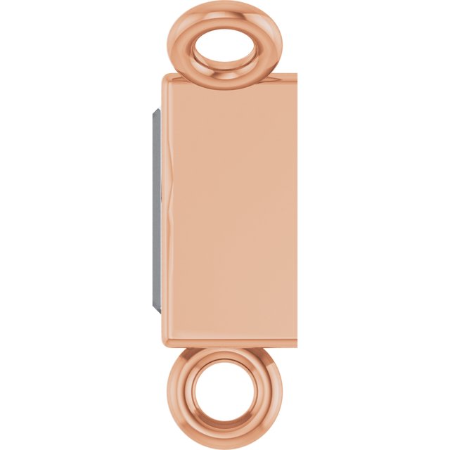 14K Rose 1/8 CT Lab-Grown Diamond Pendants Center