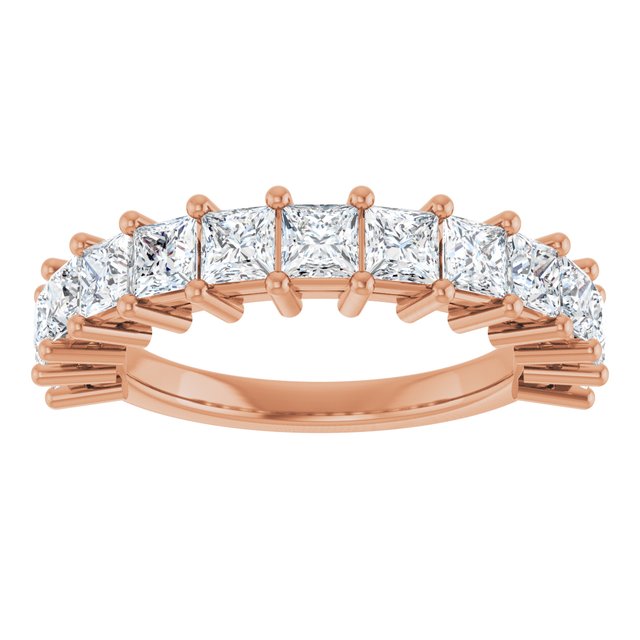 14K Rose 2 CTW Lab-Grown Diamond Anniversary Band
