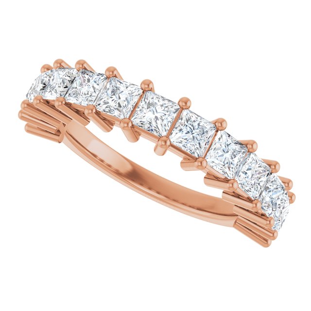 14K Rose 2 CTW Lab-Grown Diamond Anniversary Band