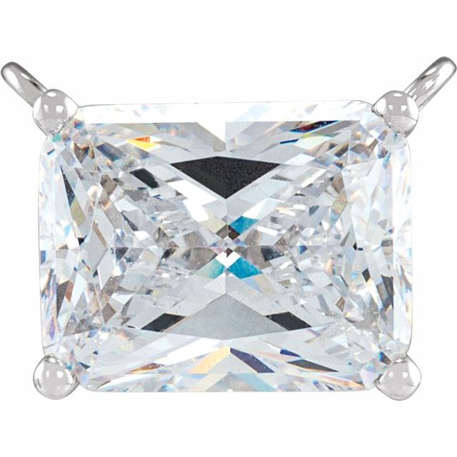 14K Yellow 1/3 CT Lab-Grown Necklace Center