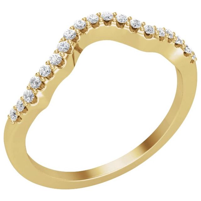 14K Yellow 1/6 CTW Lab-Grown Diamond Band