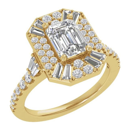 14K Yellow 1/4 CTW Lab-Grown Diamond Matching Band