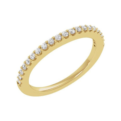 14K Yellow 1/4 CTW Lab-Grown Diamond Matching Band