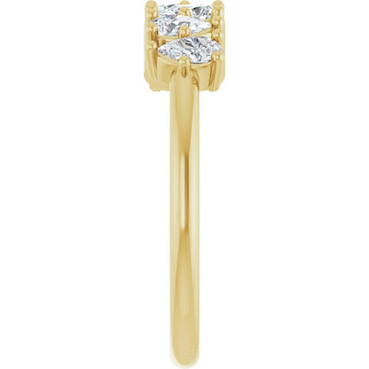 14K Yellow 5/8 CTW Lab-Grown Diamond Anniversary Band