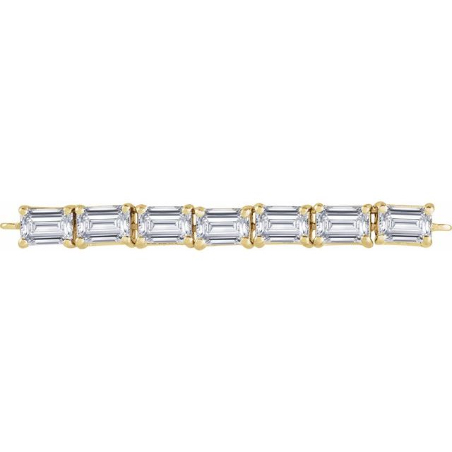 14K Yellow 1 1/8 CTW Lab-Grown Diamond Flexible Necklace Center