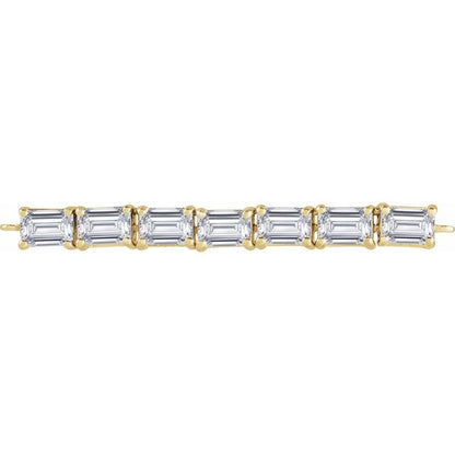 14K Yellow 1 1/8 CTW Lab-Grown Diamond Flexible Necklace Center