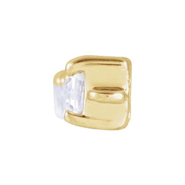 14K Yellow 1 1/8 CTW Lab-Grown Diamond Flexible Necklace Center