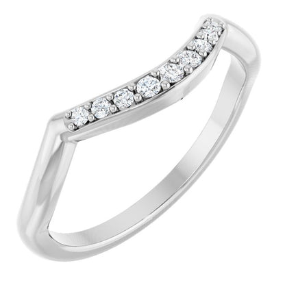 14K Rose 1/10 CTW Lab-Grown Diamond Matching Band