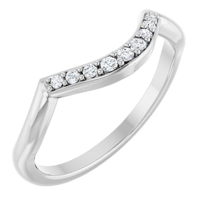 14K Rose 1/10 CTW Lab-Grown Diamond Matching Band
