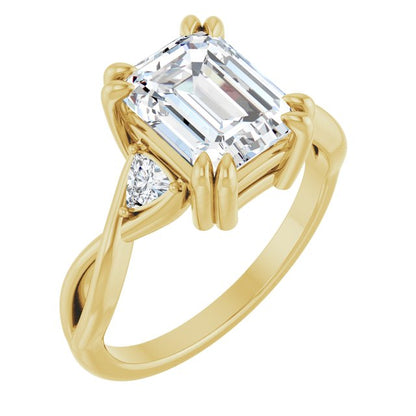 14K Rose 1/10 CTW Lab-Grown Diamond Matching Band