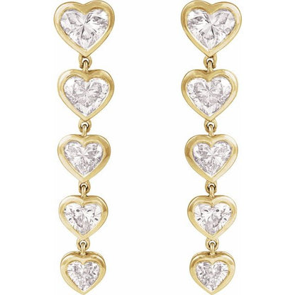 14K Yellow 2 3/4 CTW Lab-Grown Diamond Earrings