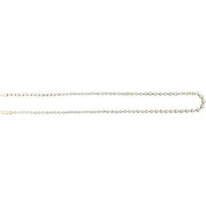 14K Yellow 10 CTW Lab-Grown Diamond Line 16" Necklace