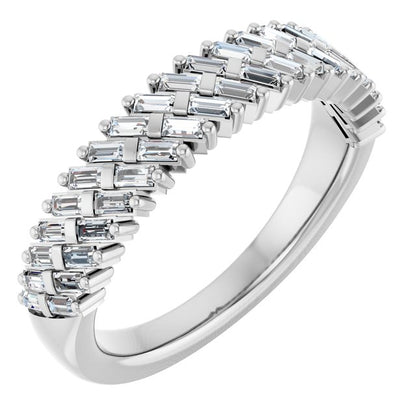 14K Yellow 3/4 CTW Lab-Grown Diamond Anniversary Band