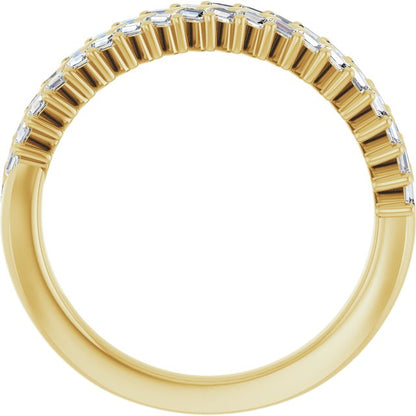 14K Yellow 3/4 CTW Lab-Grown Diamond Anniversary Band