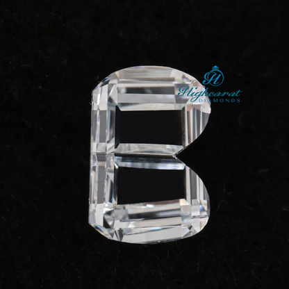Alphabet B Shape White Colorless Diamond, Unique Elegant Prefect  Antique Statement Diamond Use For Pendant