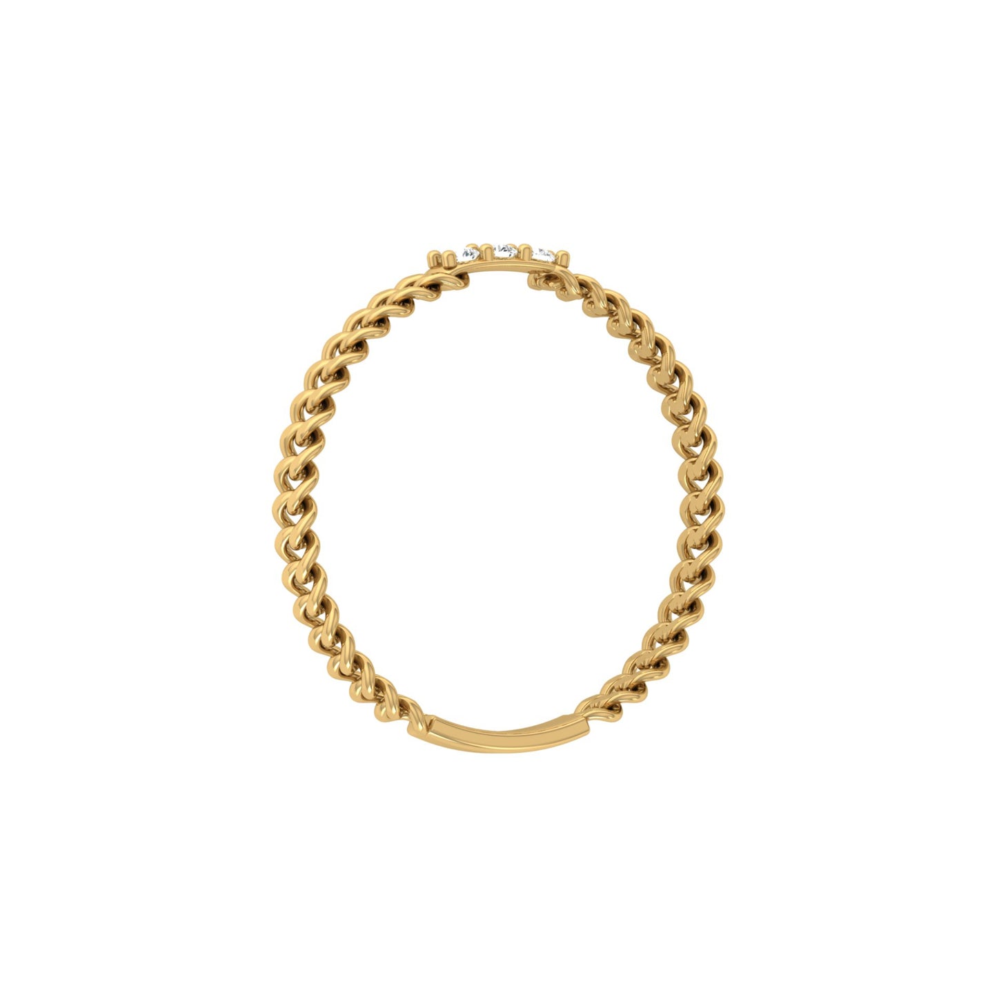 14 KT Solid Gold Round Cut Gender-Neutral Diamond Rings Unisex Bands For Modern Style - HIGHCARAT DIAMONDS