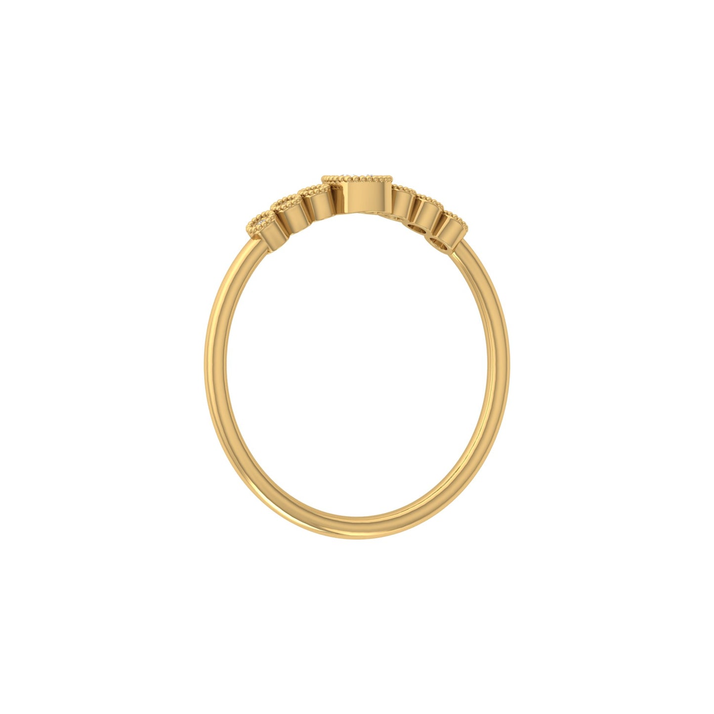 14K Solid Gold Cushion And Round Diamond Ring Cushion Cut Art Deco Engagement Ring