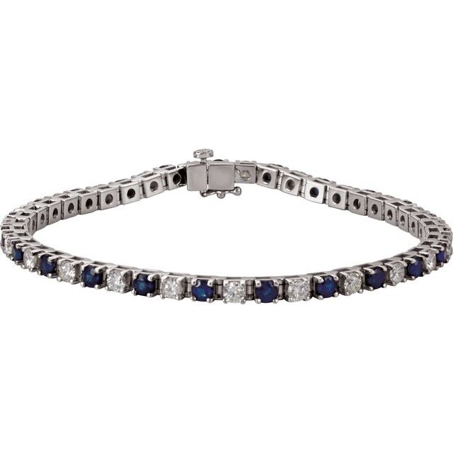 14k-white-lab-grown-ruby-&-2-3/8-ctw-lab-grown-diamond-line-7"-bracelet
