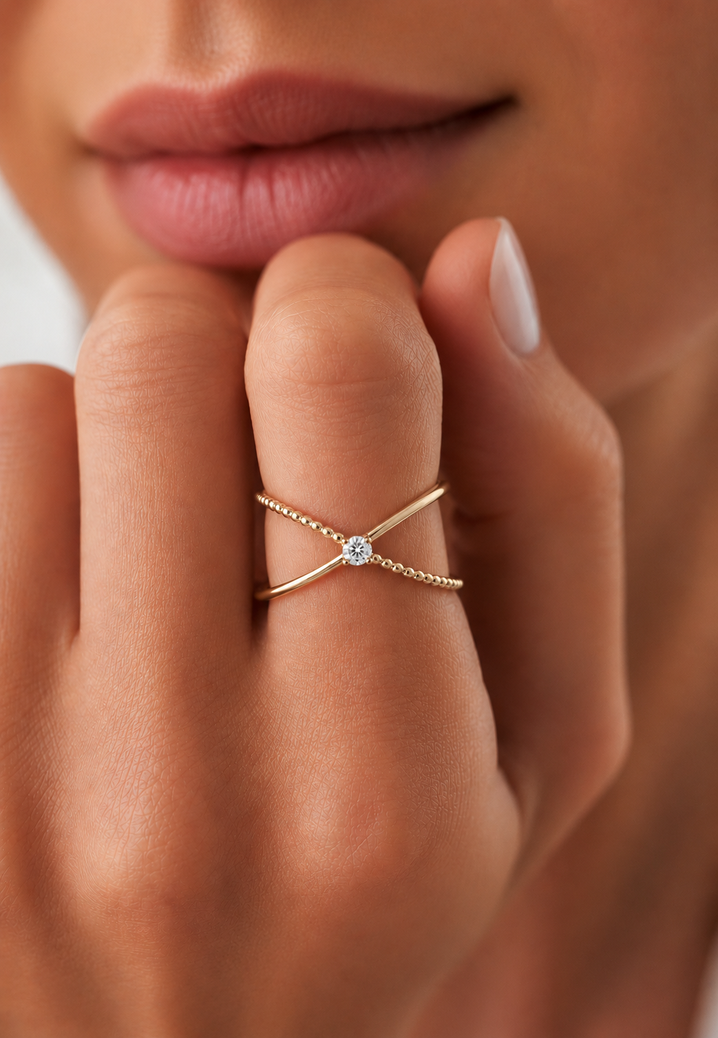 14KT Solid Gold Twisted Women's Ring For Her Perfect Fit For Any Finger - HIGHCARAT DIAMONDS