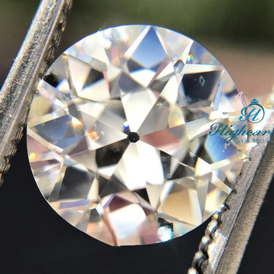 Round Cut Old Mine Cut Diamond, Elegance Handcrafted Antique Minimalist Dainty Perfect Diamond Use For Solitaire Ring, Pendant