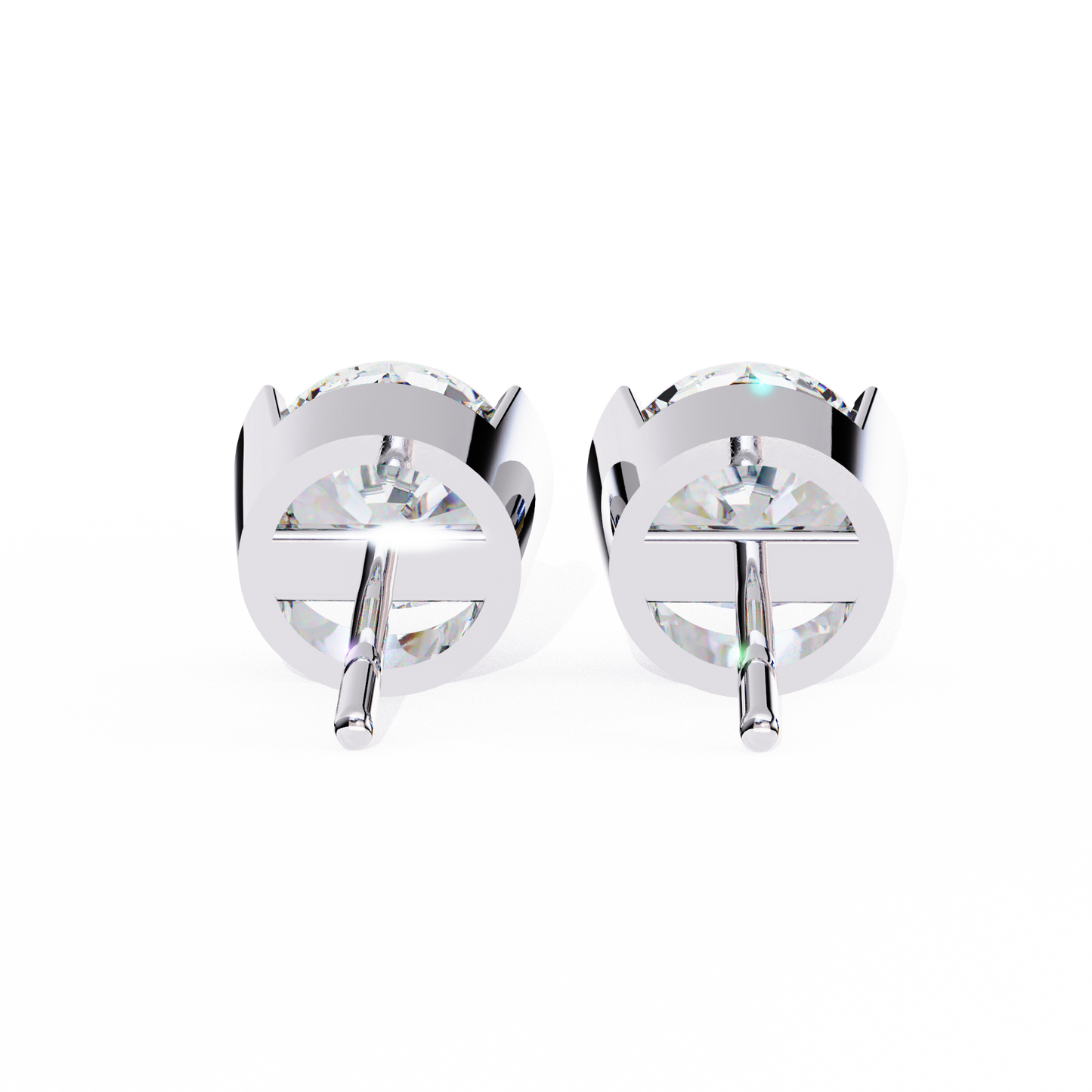 2.57Ct Round Cut Lab Grown Diamond Antique Elegant Minimalist Vintage Stud Earring Special Day Gift For Her