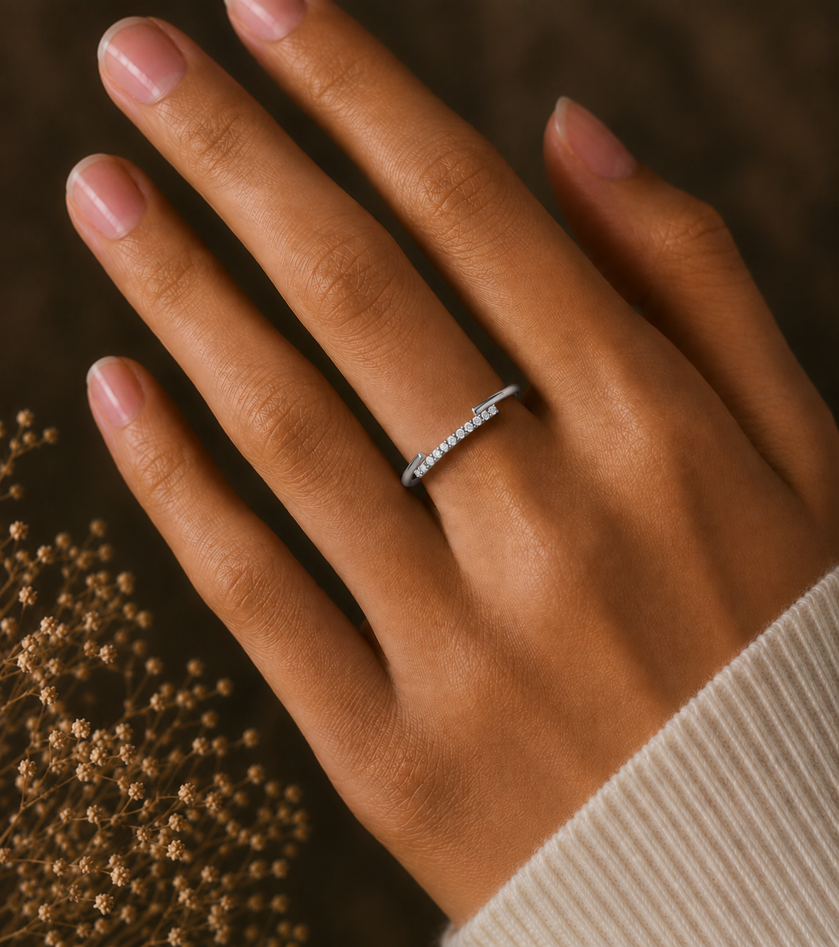 Natural Or Lab Grown Diamond Band For Her In 18K Solid Gold Enhanced Sparkle With A Classic Touch - HIGHCARAT DIAMONDS