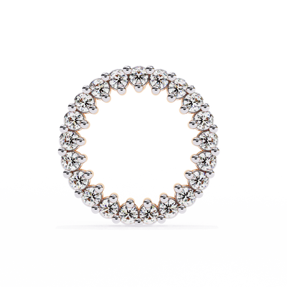 Round Cut Lab Grown Diamond Circle Shape Antique Delicate Prong Set Bridesmaid Stud Earring Gift For Women's