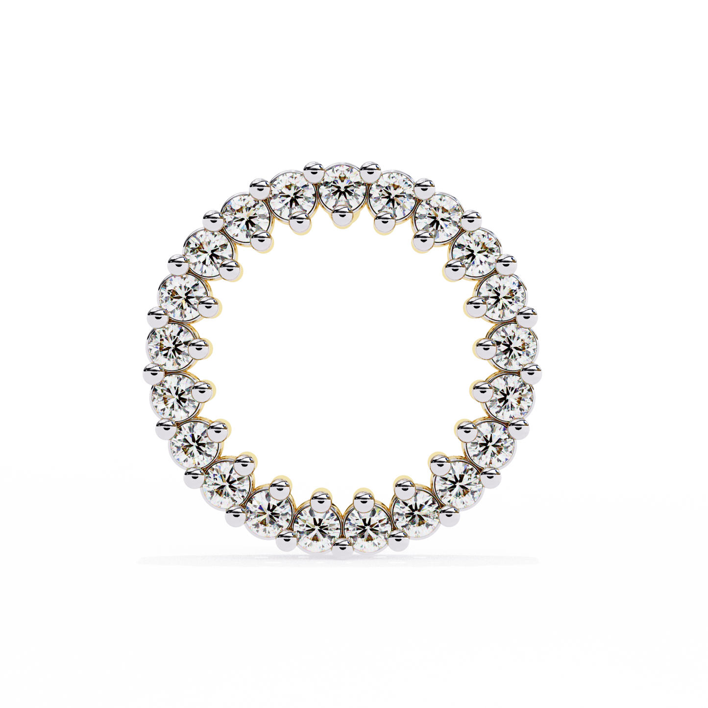 Round Cut Lab Grown Diamond Circle Shape Antique Delicate Prong Set Bridesmaid Stud Earring Gift For Women's