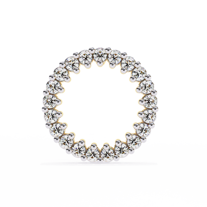 Round Cut Lab Grown Diamond Circle Shape Antique Delicate Prong Set Bridesmaid Stud Earring Gift For Women's