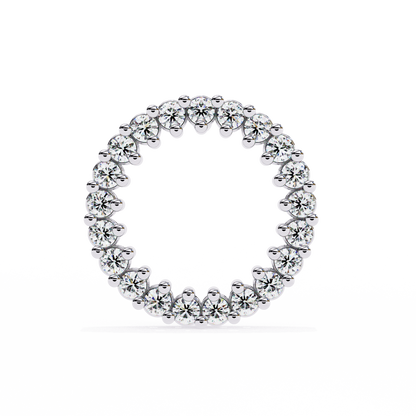 Round Cut Lab Grown Diamond Circle Shape Antique Delicate Prong Set Bridesmaid Stud Earring Gift For Women's