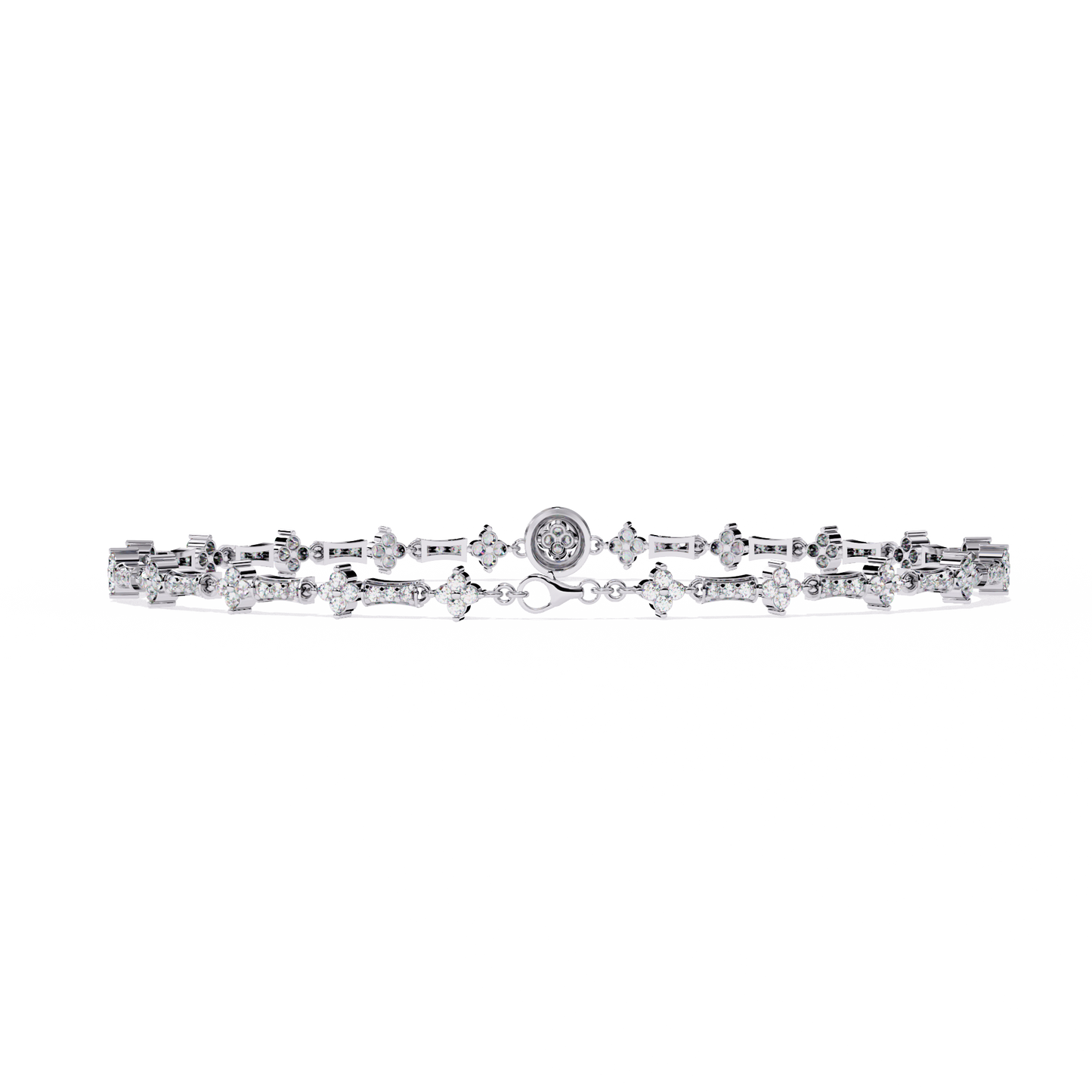 Round Cut Lab Grown Diamond Unique Delicate Classic Wedding Tennis Bracelet Gift For Women's