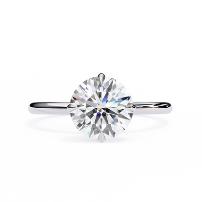 Round Cut Lab Diamond Prong set Solitaire Ring