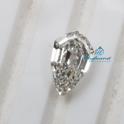 Pear Step Cut Antique Diamond, Dainty Minimalist White Colorless Lab Grown Loose Perfect Diamond Use For Necklace