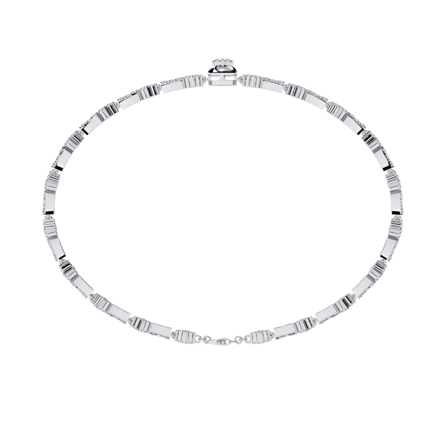 Round Cut Lab Grown Diamond Unique Delicate Classic Wedding Tennis Bracelet Gift For Women's