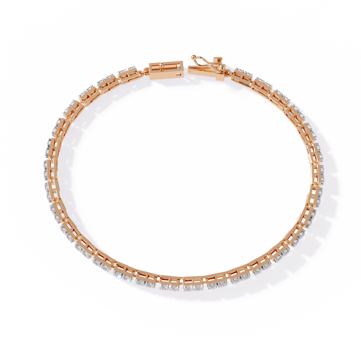 2.30Ct Round Cut Dimond Antique Delicate Minimalist Dainty Vintage Tannins Wedding Bracelet Gift For Women's - HIGHCARAT DIAMONDS