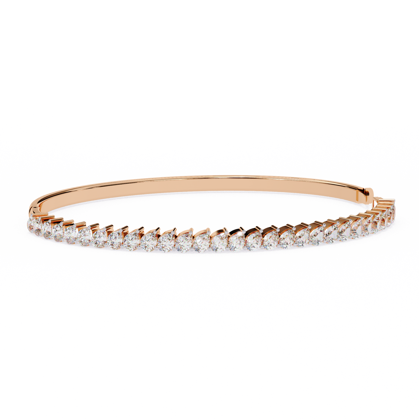 4.06Ct Pear Cut Top Grade Natural Diamond Antique Handcrafted Minimalist Vintage Cluster Bangle Bracelet for Women's