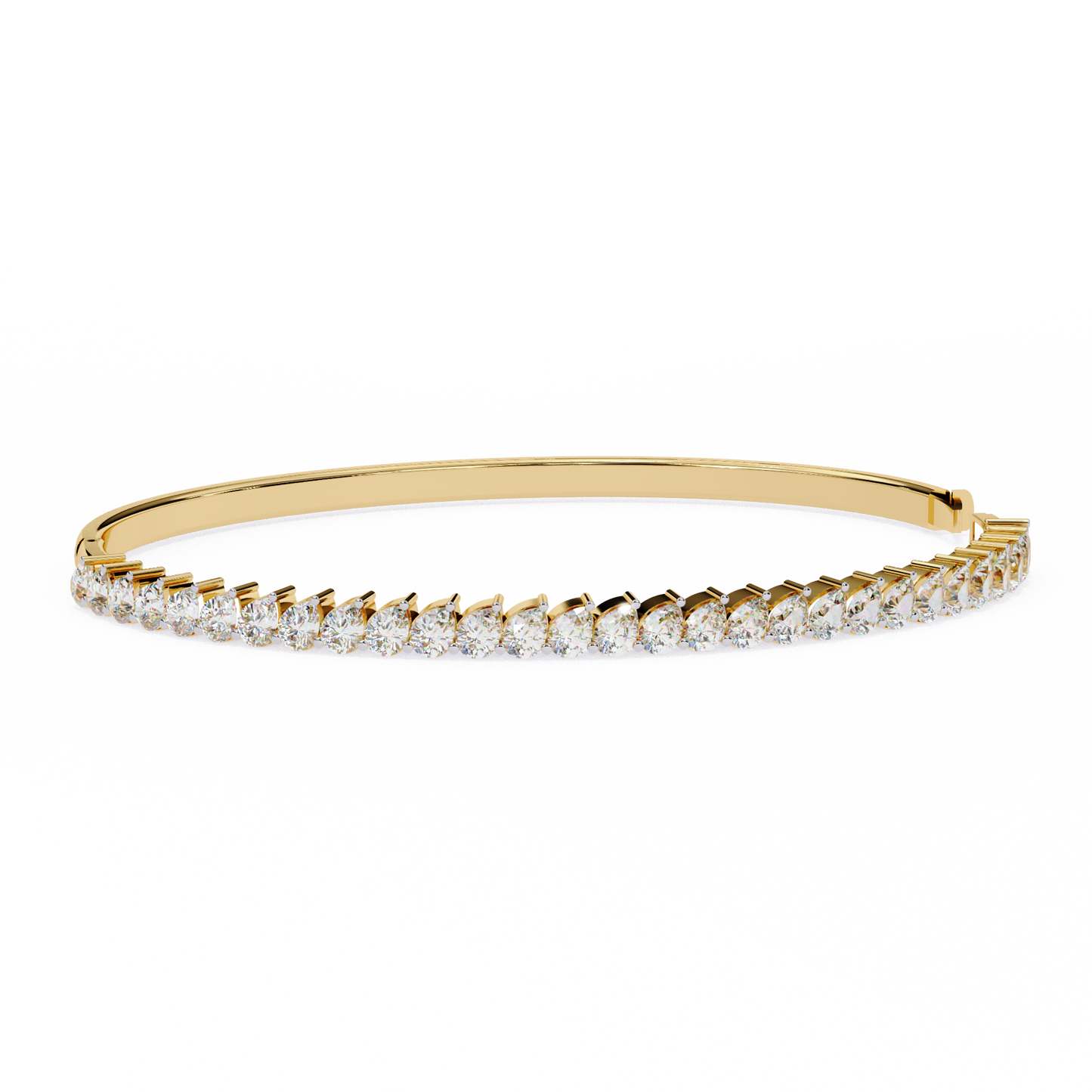 4.06Ct Pear Cut Top Grade Natural Diamond Antique Handcrafted Minimalist Vintage Cluster Bangle Bracelet for Women's