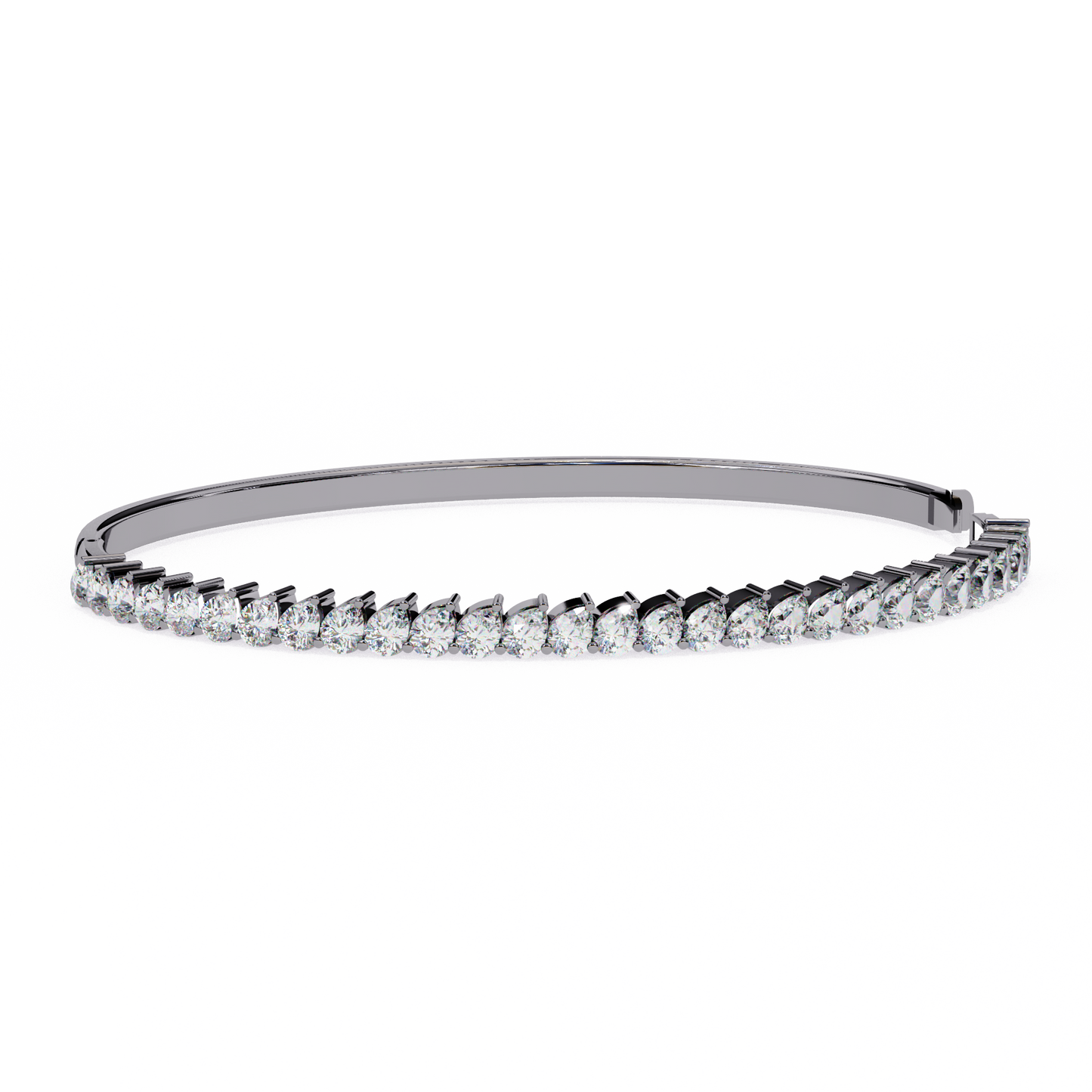 4.06Ct Pear Cut Top Grade Natural Diamond Antique Handcrafted Minimalist Vintage Cluster Bangle Bracelet for Women's