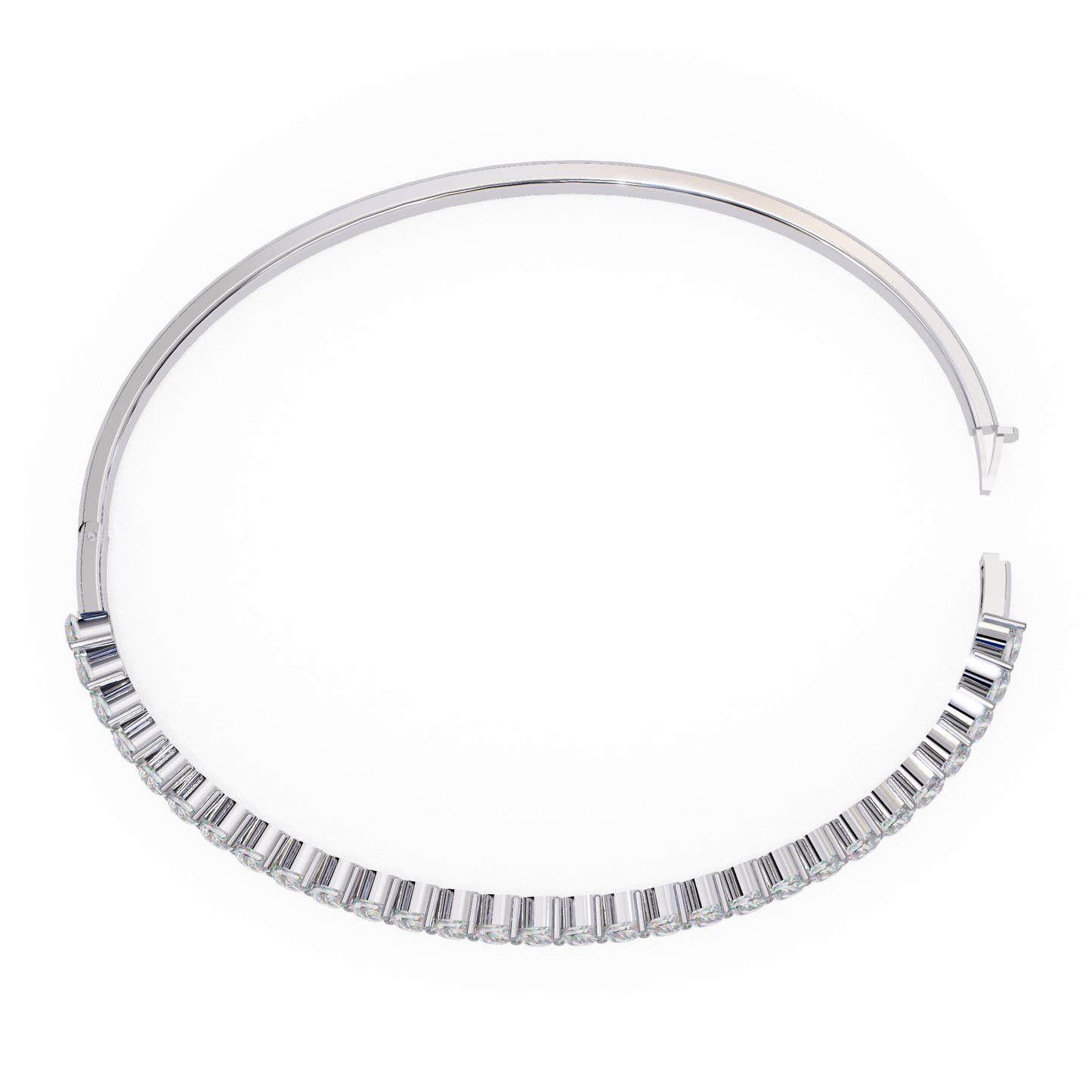 4.06Ct Pear Cut Top Grade Natural Diamond Antique Handcrafted Minimalist Vintage Cluster Bangle Bracelet for Women's