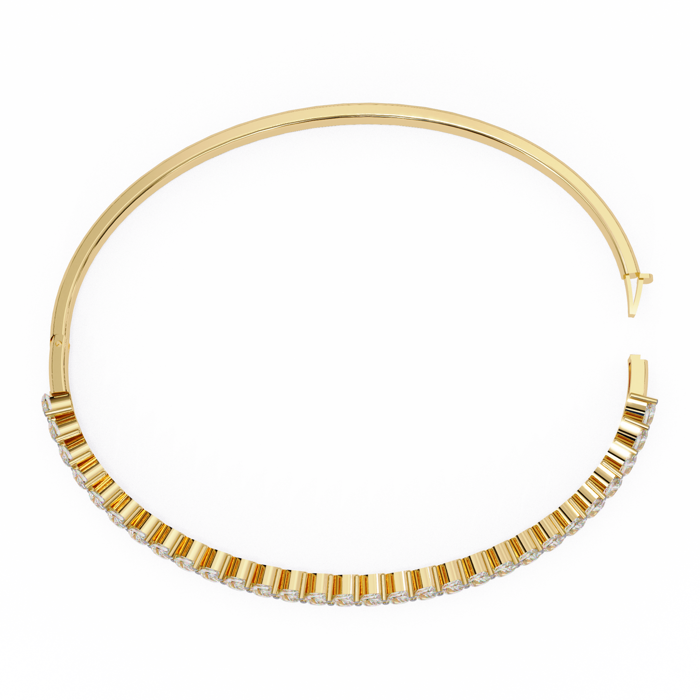 4.06Ct Pear Cut Top Grade Natural Diamond Antique Handcrafted Minimalist Vintage Cluster Bangle Bracelet for Women's