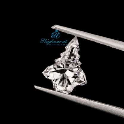 Christmas Tree Shape Diamond, Antique Top Grade Loose Lab Grown Diamond, Stunning Delicate Elegance Diamond Necklace For Her