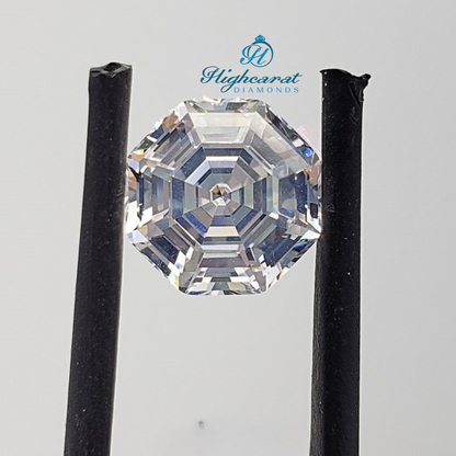 Hexagon Step Cut Antique Diamond , Elegant Vintage Cluster Classic Lab Grown Diamond, Use For Necklace